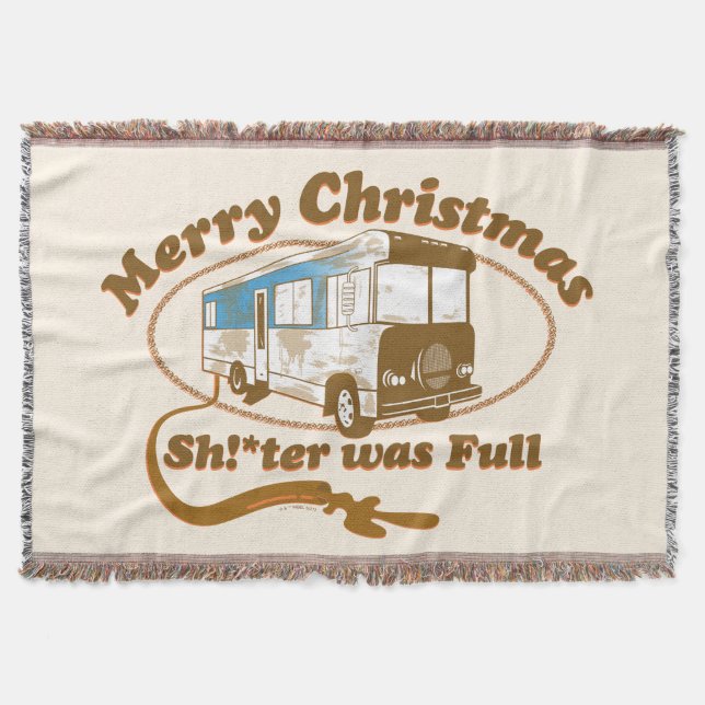 Merry Christmas Sh!*ter was Full Throw Blanket (Front)