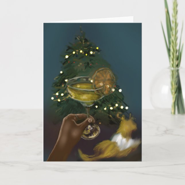 MERRY Christmas Sheltie Card (Front)