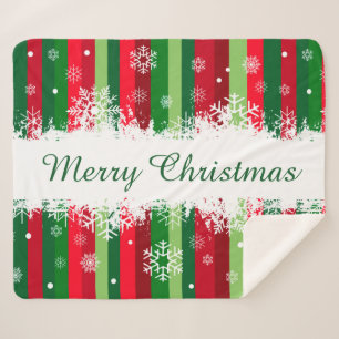 Merry Christmas Sherpa Blanket