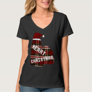 Merry Christmas Shih Tzu In Santa Hat T-Shirt