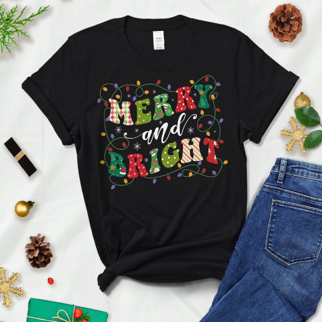 Merry Christmas Shirt - Merry and Bright (Creator Uploaded)