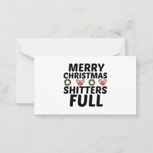 MERRY CHRISTMAS SHITTERS FULL CARD