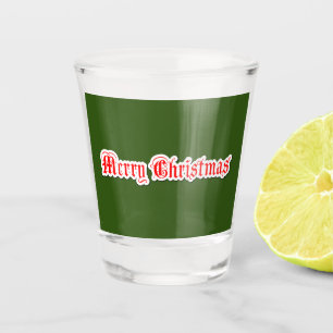 Merry Christmas Shot Glass