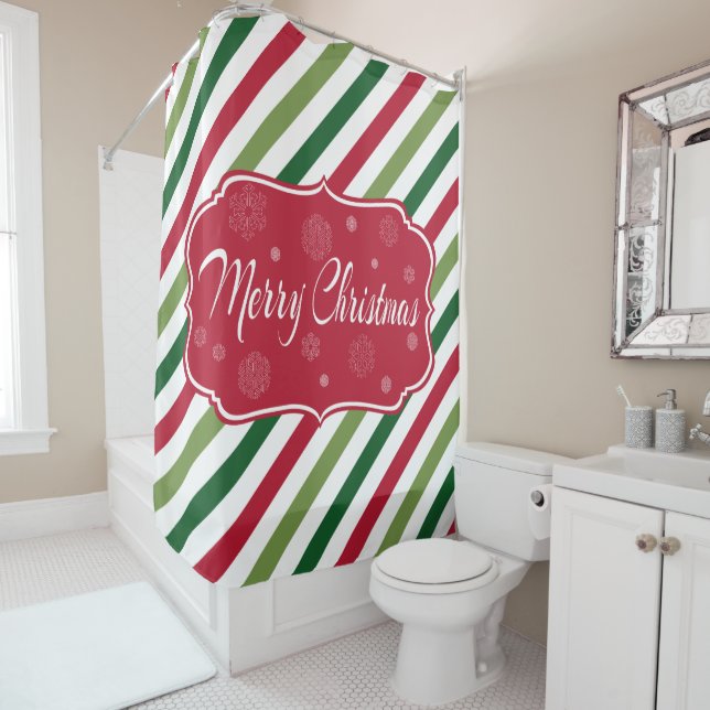 Merry Christmas Shower Curtain (In Situ)