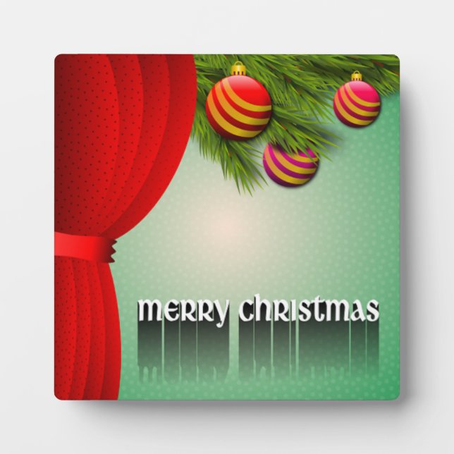 "MERRY CHRISTMAS" SIGN PLAQUE (Front)