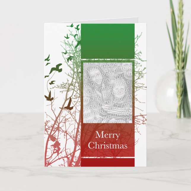 merry christmas (silhouscreen) holiday card (Front)