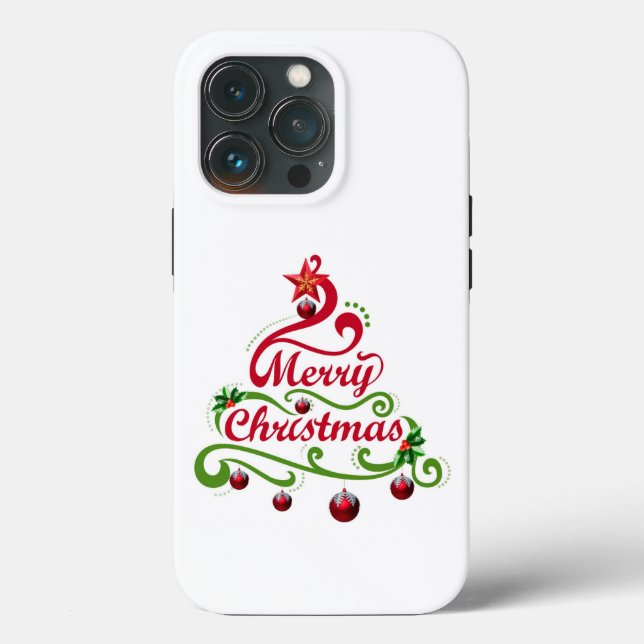 Merry christmas simple Case-Mate iPhone case (Back)