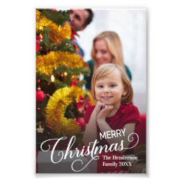 Merry Christmas Simple Custom Photo
