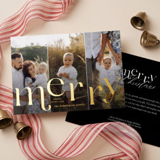 Merry Christmas Simple Elegant Minimal 3 Photo