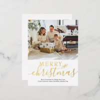 Merry Christmas Simple Elegant Personalised