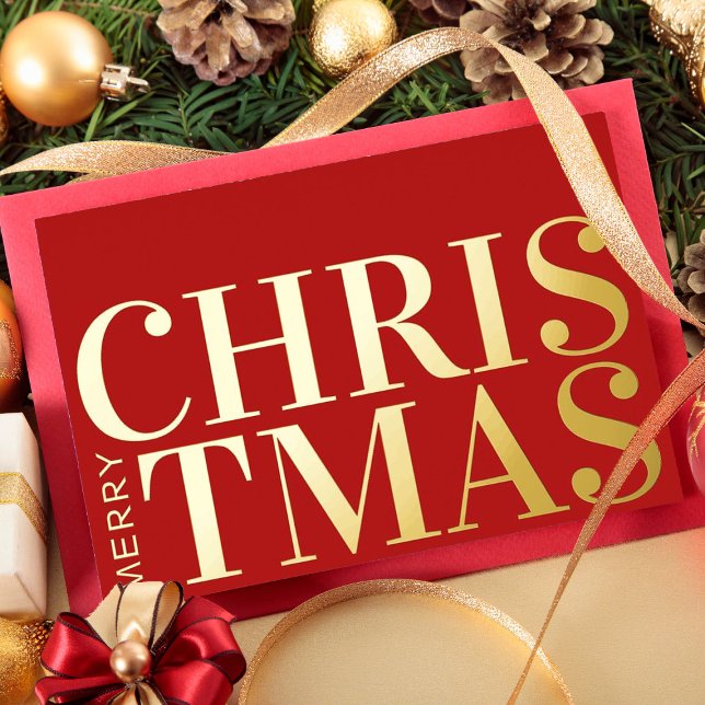 Merry Christmas Simple Modern Typography Business (Creator Uploaded)