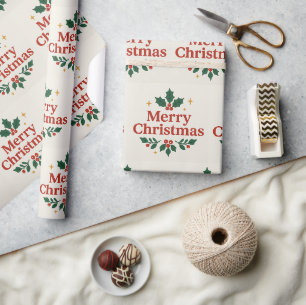 Merry Christmas Simple Wrapping Paper