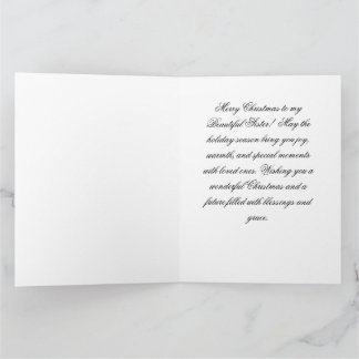 Merry Christmas Sister! Card