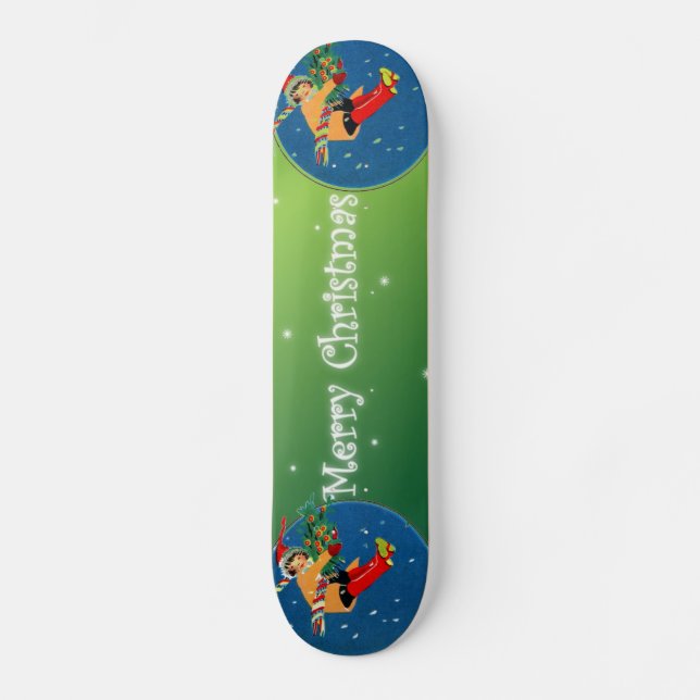 Merry Christmas Skateboard (Front)