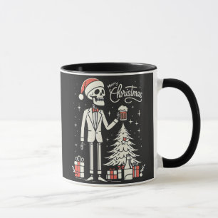 Merry Christmas Skeleton Mug