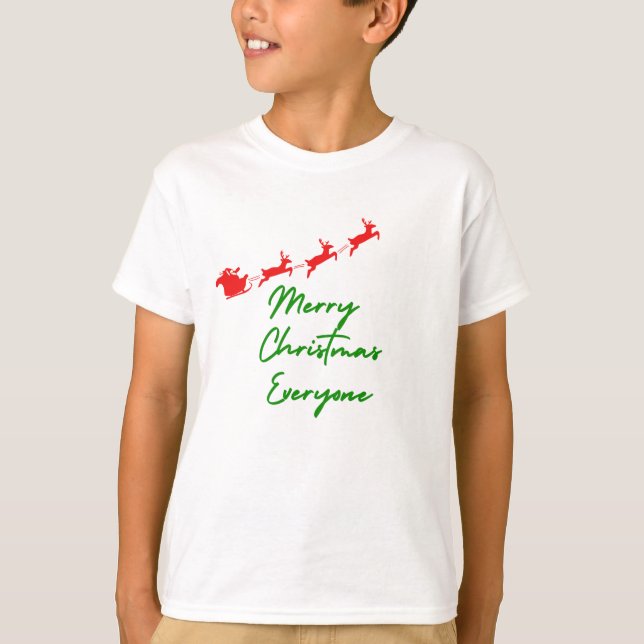 Merry Christmas Sleigh t shirt (Front)