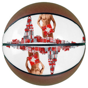 Merry Christmas SlipperyJoe red white silver gift  Basketball