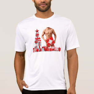Merry Christmas SlipperyJoe red white silver gift T-Shirt