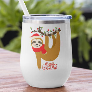 Merry Christmas Sloth Cute Holidays