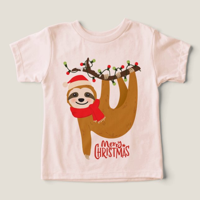 Merry Christmas Sloth Holidays (Design Front)