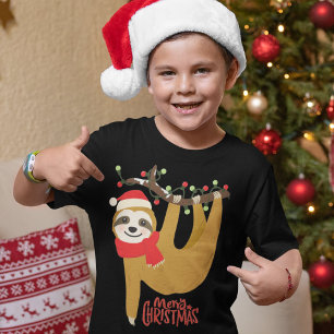 Merry Christmas Sloth   Holidays Tri-Blend Shirt