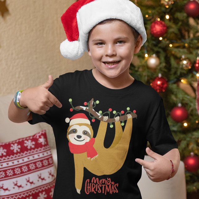 Merry Christmas Sloth | Holidays Tri-Blend Shirt (Creator Uploaded)