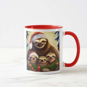 Merry Christmas Sloths Mug