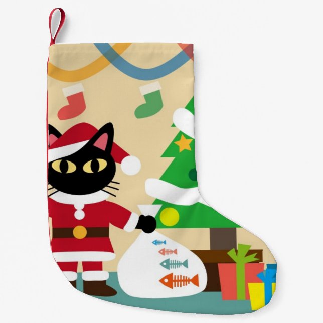 Merry Christmas Small Christmas Stocking (Front)