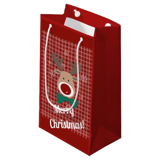 Merry Christmas! Small Gift Bag (Front Angled)