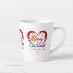 Merry Christmas Small Latte Mug, 12 oz Mug