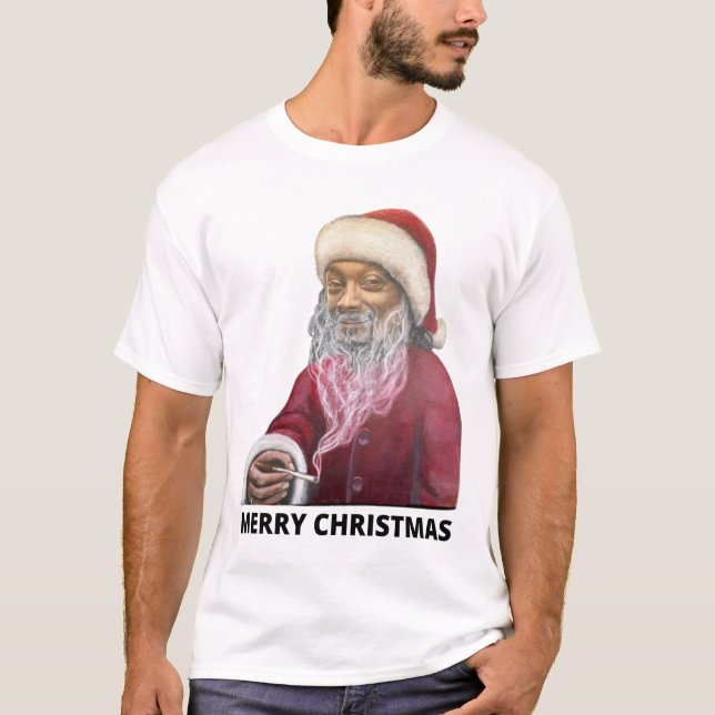 Merry Christmas Snoop Dog Santa Klaus Costume 3234 T-Shirt (Front)