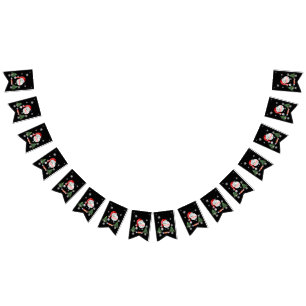 Merry Christmas Snow Collection Bunting Banner