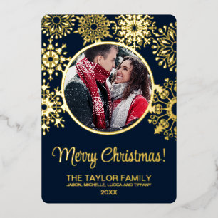 Merry Christmas Snow Insert Photo Family Frame Fo