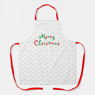 Merry Christmas snowflake apron