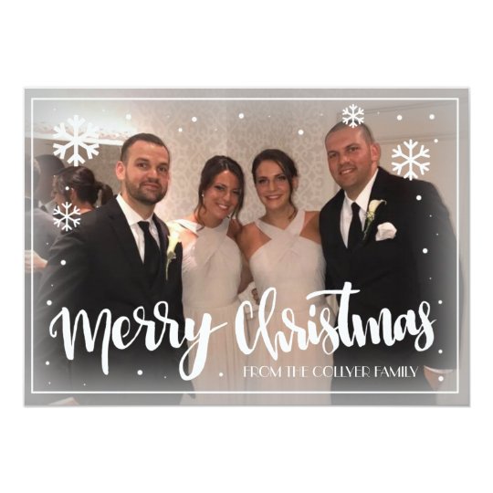 Merry Christmas Snowflake Card