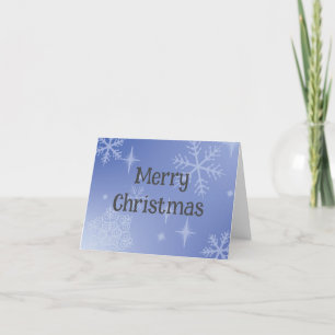 Merry Christmas Snowflake Card
