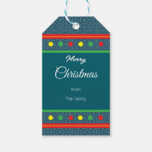 Merry Christmas Snowflake Gift Tag