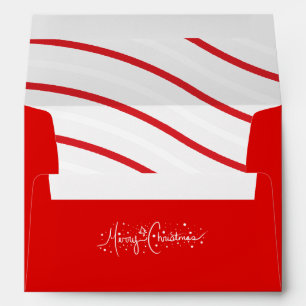 Merry Christmas Snowflake Hand Lettering Envelope