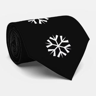 MERRY CHRISTMAS SNOWFLAKE TIE
