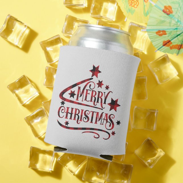 Merry Christmas Snowflakes, Happy New Year Can Cooler (In Situ Summer)