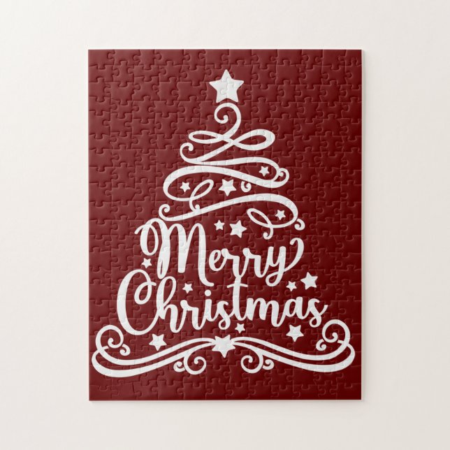 Merry Christmas Snowflakes, Happy New Year Jigsaw Puzzle (Vertical)