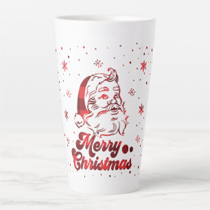 Merry Christmas Snowflakes, Happy New Year Latte Mug