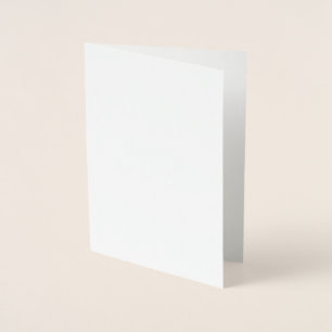 Merry Christmas, snowflakes, red - silver or gold Foil Card