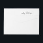 Merry Christmas | Snowflakes Return Address Label<br><div class="desc">Customisable holiday label featuring whimsical typography and snowflakes. Other colours are available in my store.</div>