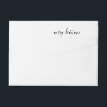 Merry Christmas | Snowflakes Return Address Label<br><div class="desc">Customisable holiday label featuring whimsical typography and snowflakes. Other colours are available in my store.</div>