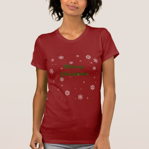 Merry Christmas Snowflakes T-Shirt