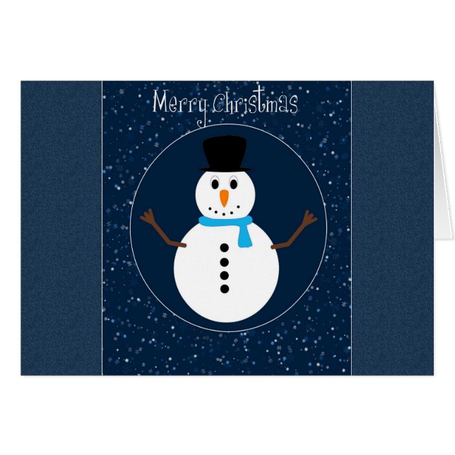 Merry Christmas Snowman (Front Horizontal)