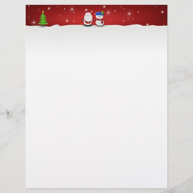 Merry Christmas Snowman and Santa (Front)