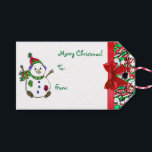 Merry Christmas Snowman Candy Sprinkles Gift Tags<br><div class="desc">Merry Christmas snowman Candy Sprinkles gift tags.</div>