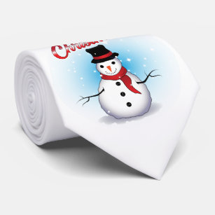 Merry Christmas / Snowman Neck Tie